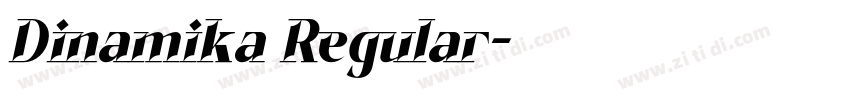 Dinamika Regular字体转换
